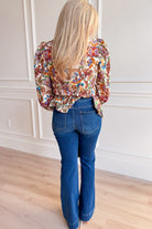 Regal Paisley Print Long Sleeve Top - Be You Boutique