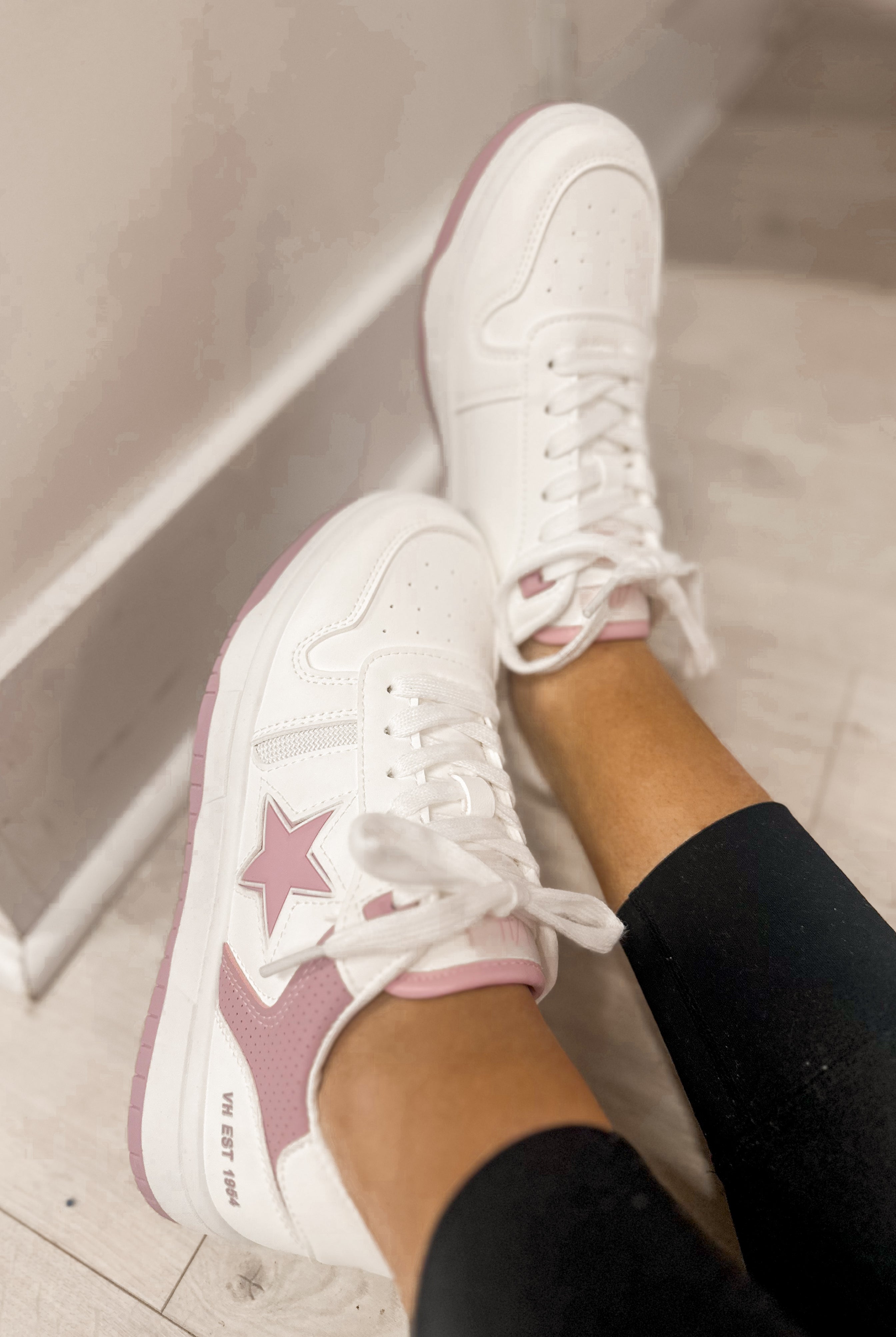 Vintage Havana Fresh 4 White and Pink Sneaker - Be You Boutique