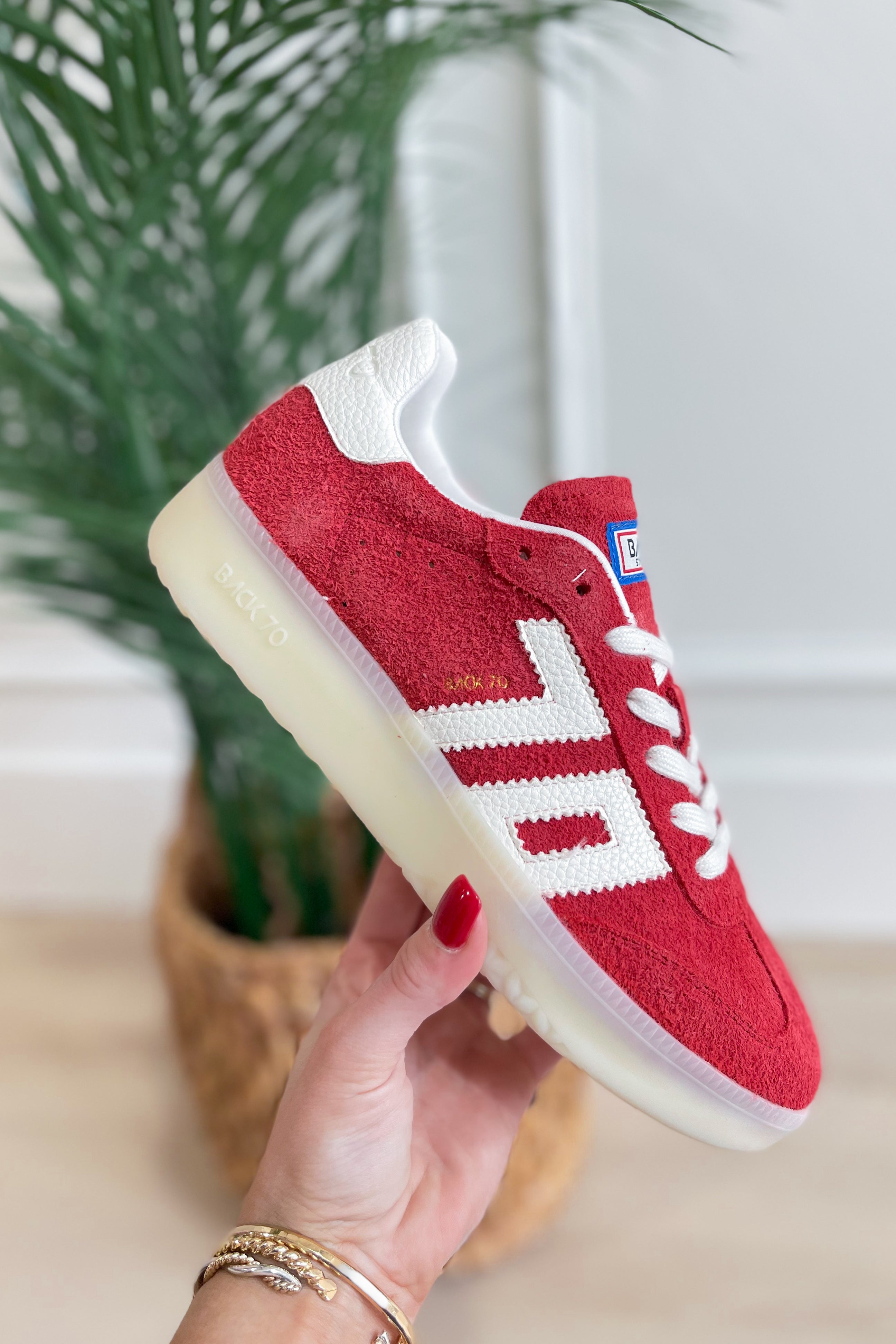 BACK70 Boston 2505 Sneaker in Red - Be You Boutique