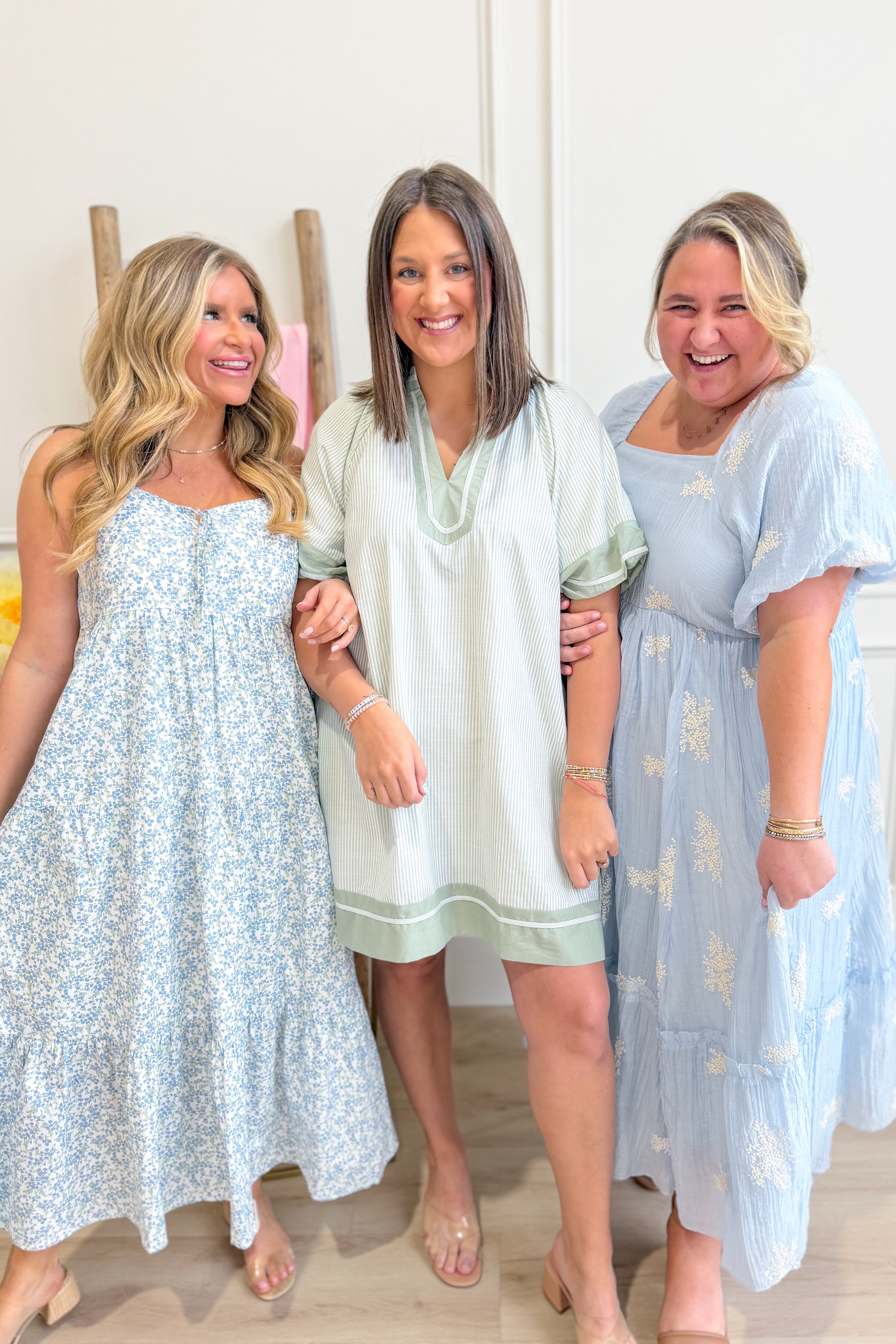 Maddie Pin Striped Dress - Be You Boutique