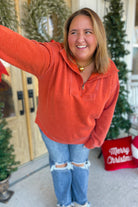 Isabella Long Sleeve Half Zip Pullover - Be You Boutique