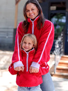 Pre-Order Cherry Quarter Zip Sherpa Pullover *waiting* - Be You Boutique