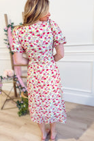 Wilma Floral Printed Puff Sleeve Dress - Be You Boutique