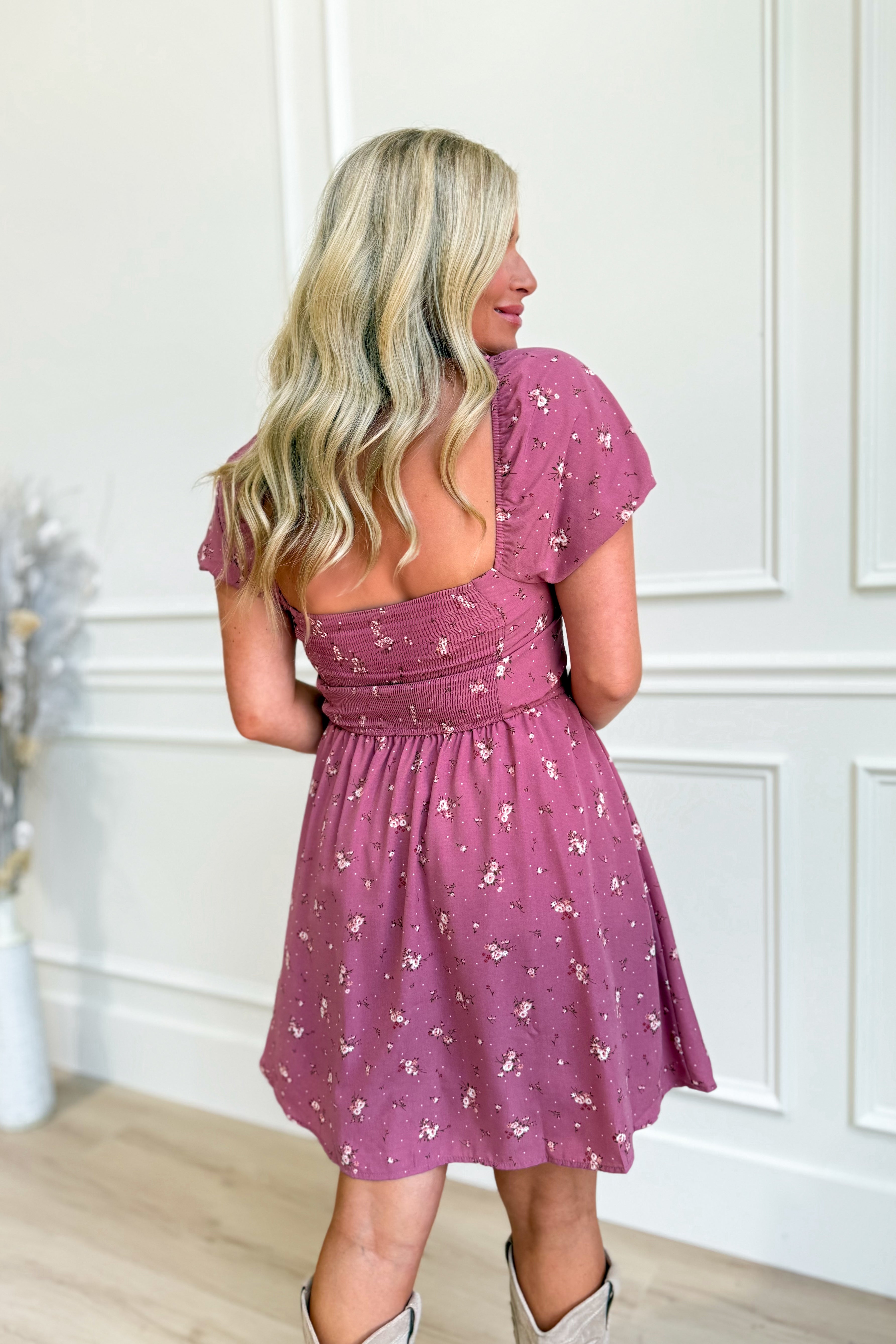 Megan Floral Sweetheart Dress - Be You Boutique