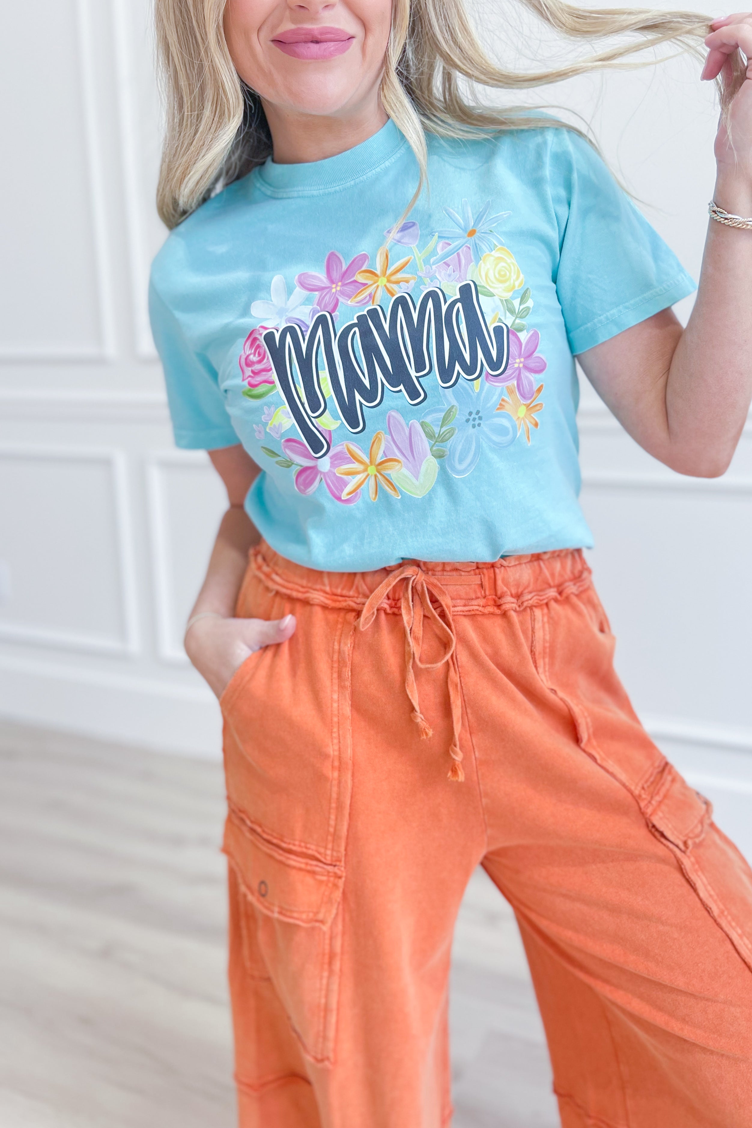 Mama Floral Graphic T-Shirt - Be You Boutique