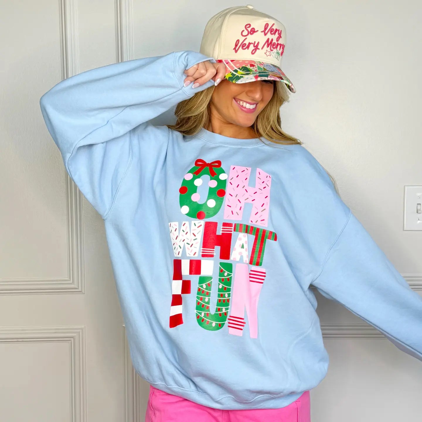 Oh What Fun Pullover Sweatshirt - Be You Boutique