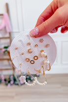 Set of 10 Geometric Stud and Pearl Sets - Be You Boutique