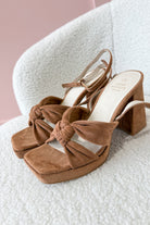 Zoe Knotted Band Platform Heel - Be You Boutique