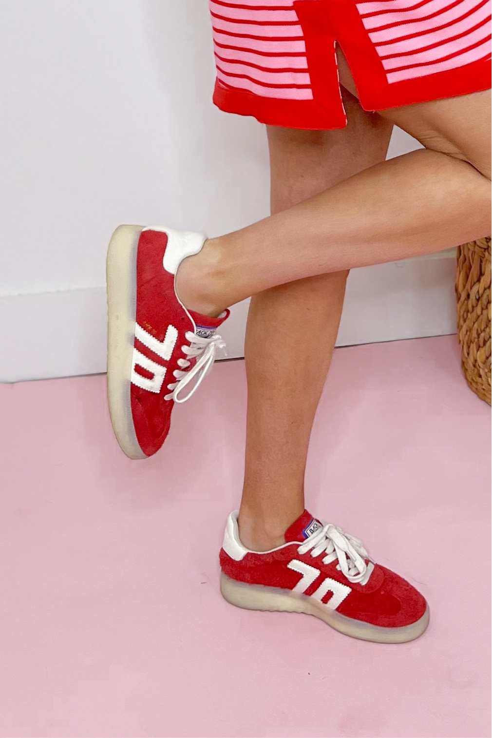 BACK70 Boston 2505 Sneaker in Red - Be You Boutique