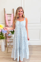 Sasha Floral Tiered Midi Dress - Be You Boutique