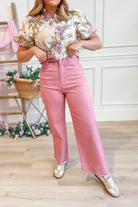 Cody Scallop Eyelet Trim Pant - Be You Boutique