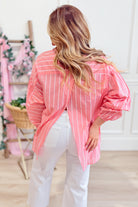 Patsy Pinstripe Long Sleeve Top - Be You Boutique