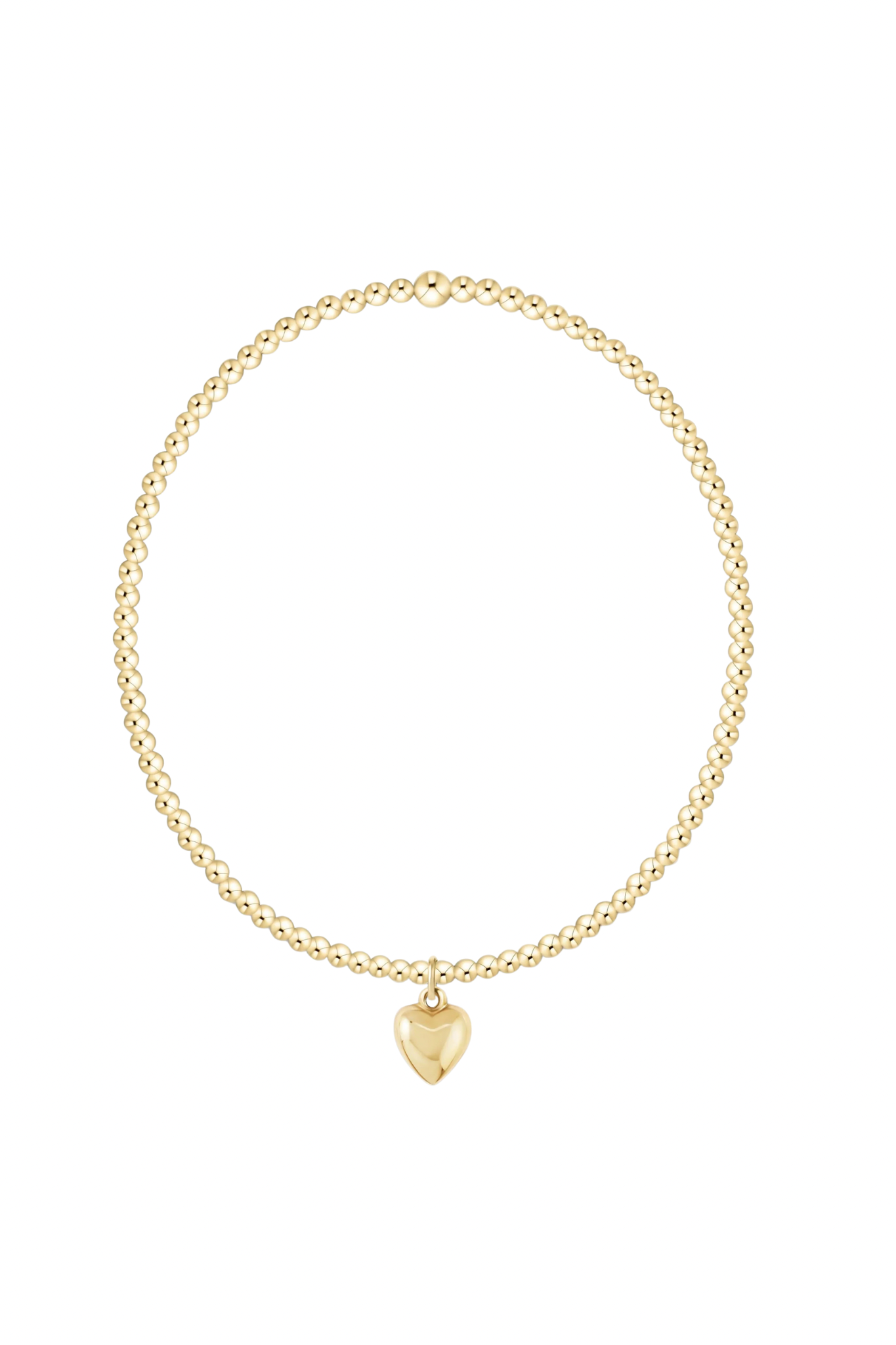 Enewton gold charm bracelet with 2mm love plush beads, 222 other jewelry style, featuring a delicate love-themed design.