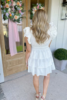 Lucy V Neck Ruffle Detail  Dress - Be You Boutique