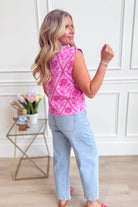 Linny Printed Sleeveless Top - Be You Boutique