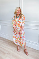 Lisa Multi Floral Button Down Dress - Be You Boutique