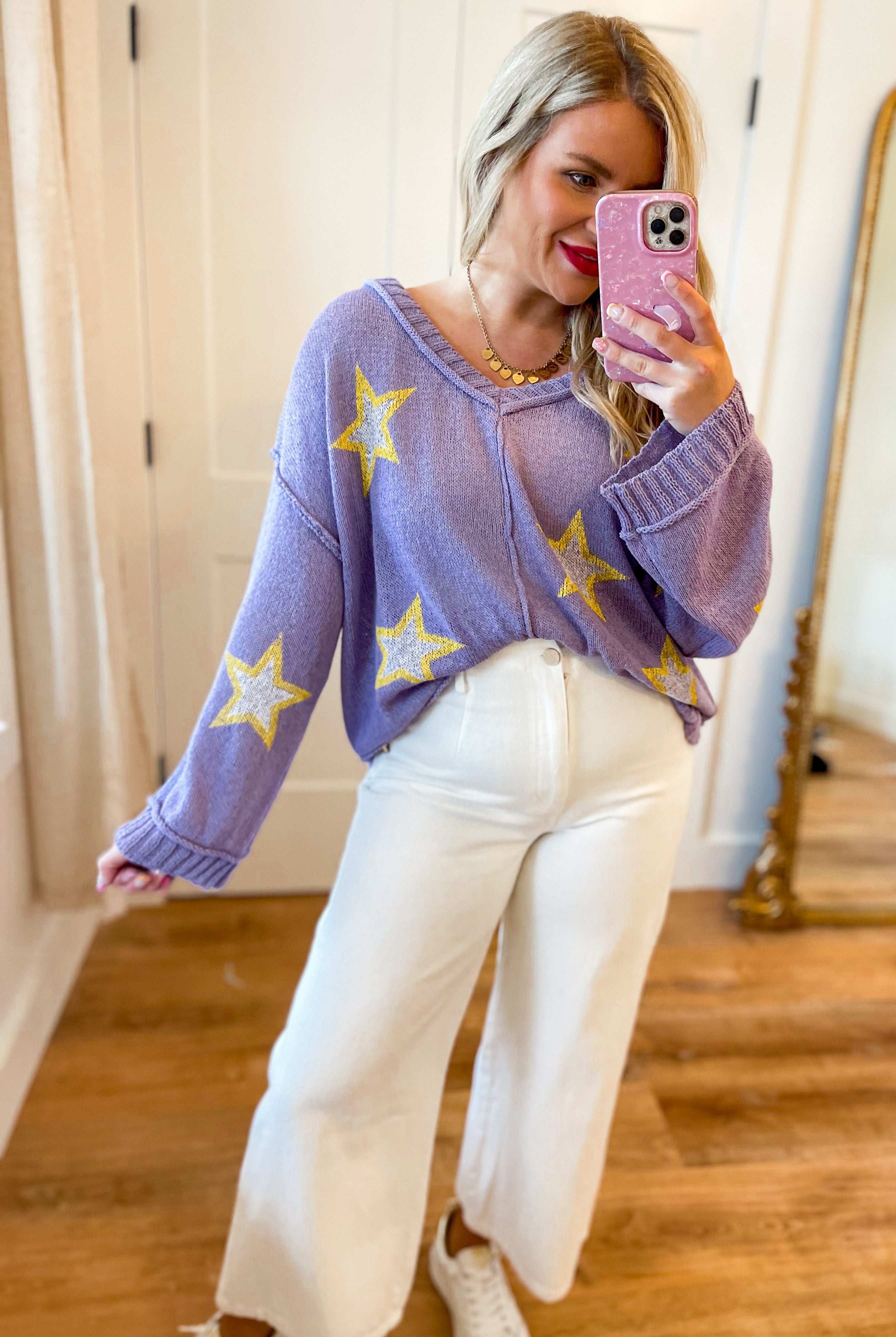 I'm A Star Lightweight Long Sleeve Top - Be You Boutique