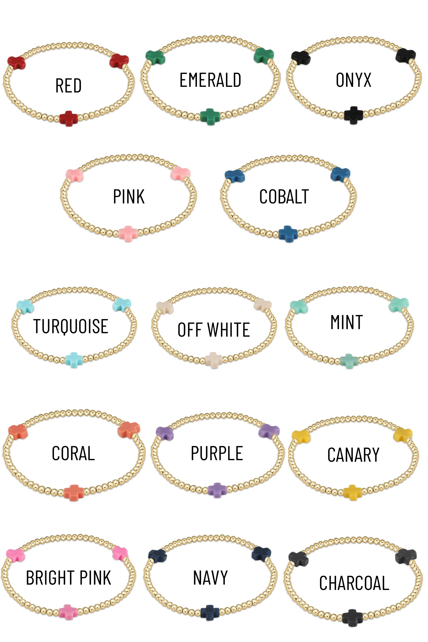 Enewton 3mm Signature Cross Gold Bracelet - Be You Boutique