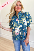 Sandra Floral Puff Sleeve Top - Be You Boutique