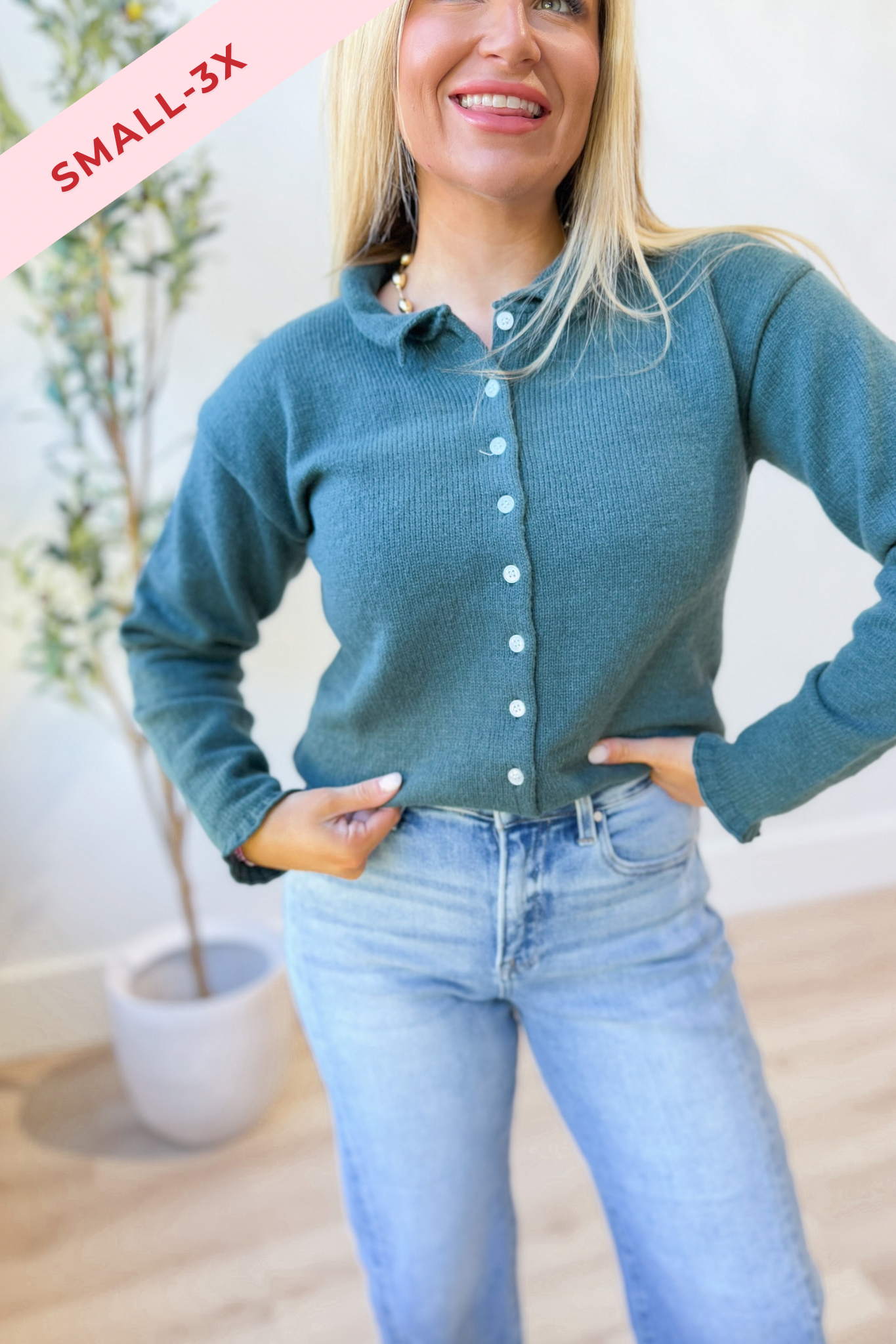 Courtney Knitted Button Down Cardigan - Be You Boutique