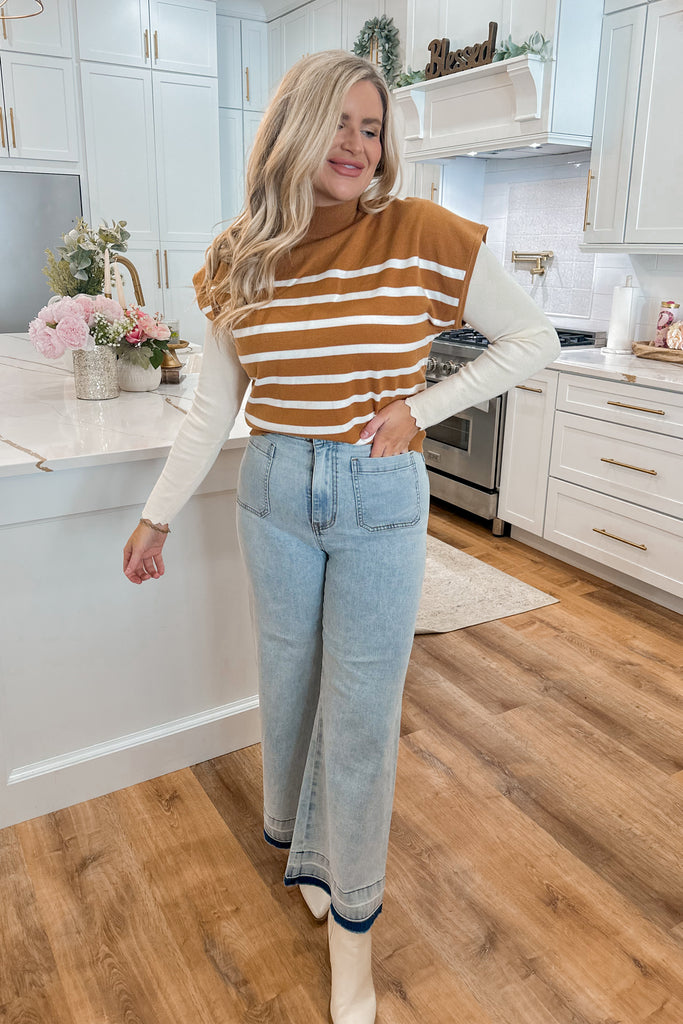 Holly Short Sleeve Striped Top - Be You Boutique