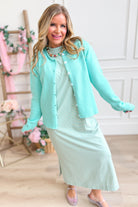 Cora Striped Knit Midi Dress - Be You Boutique