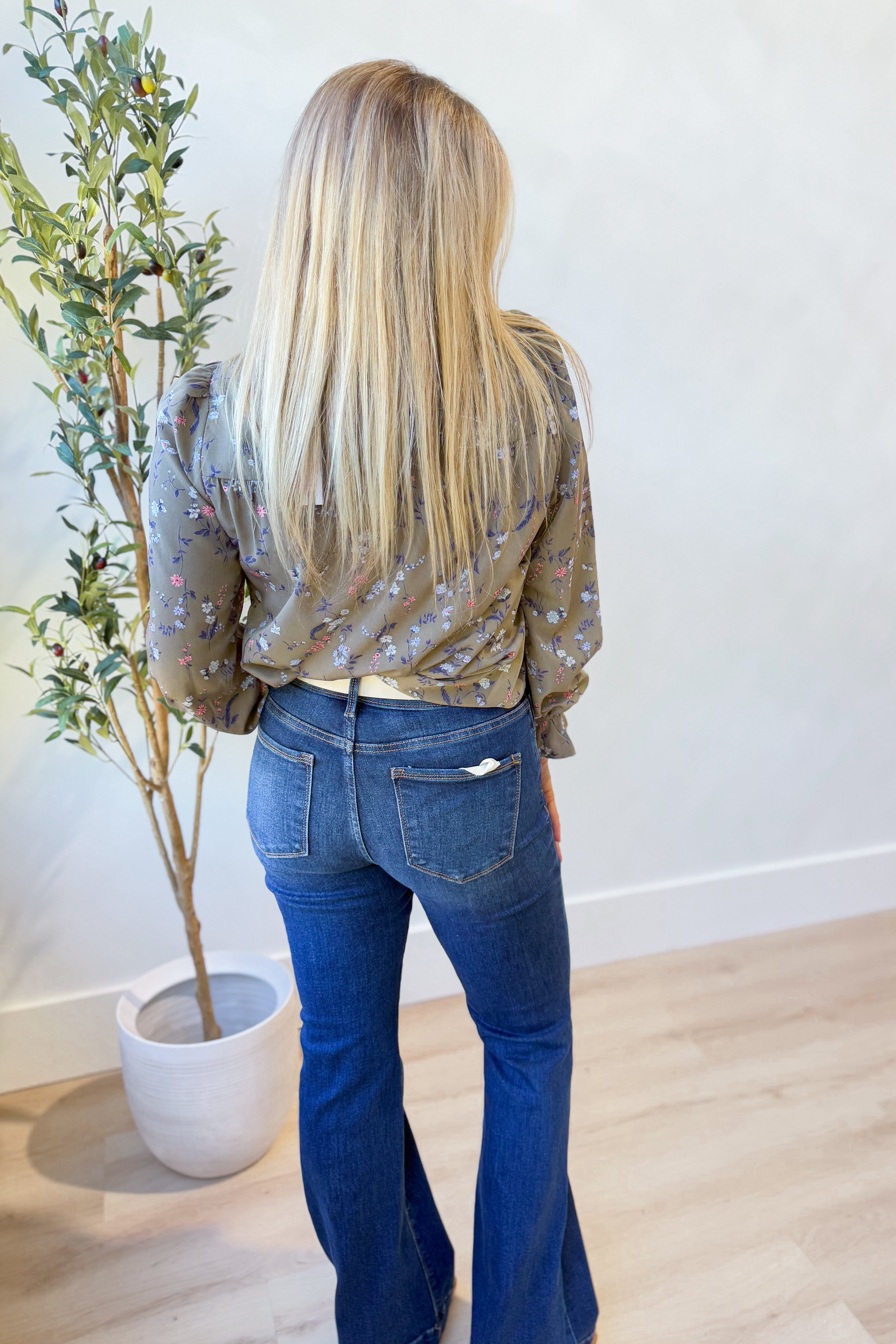 Mary Ruffled Hem Floral Blouse - Be You Boutique