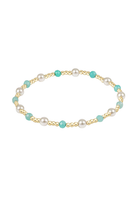 Enewton Amazonite and pearl sincerity bracelet with 4mm beads, featuring a delicate, elegant jewelry design.