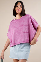 Jalyn Oversized Washed Crop Comfy Knit Top - Be You Boutique