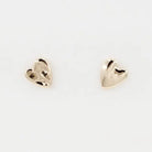 Gold Hammered Heart Studs - Be You Boutique