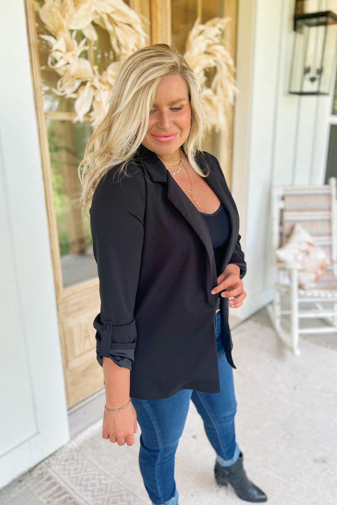 Chester Long Sleeve Solid Color Boyfriend Blazer - Be You Boutique