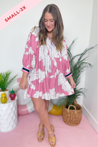 Christi Floral Front Tie Closure Dress *FINAL SALE* - Be You Boutique