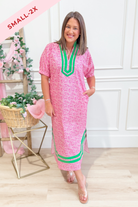 Millie Floral Printed Split Neck Midi Dress - Be You Boutique