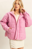 Lacy Quilted Puffer Jacket - Be You Boutique