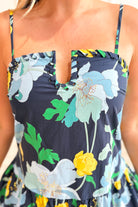 Connie Floral U Neck Line Dress - Be You Boutique