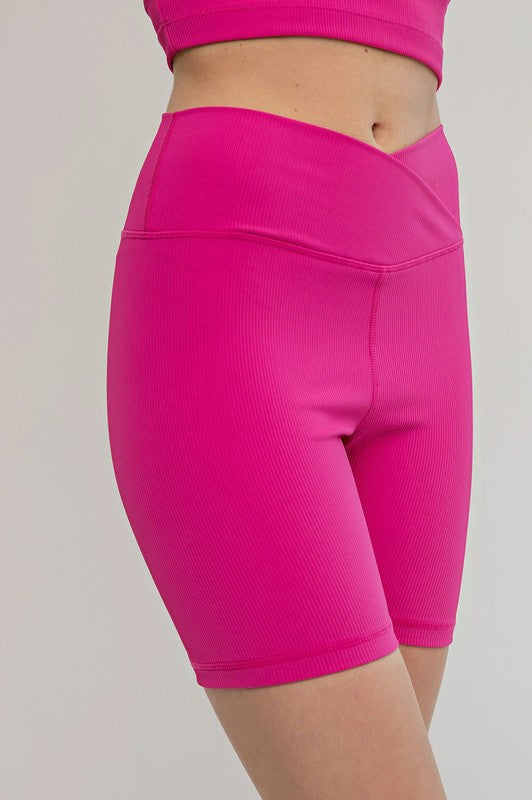 Dale Ribbed Biker Short Pants With Pockets - Be You Boutique