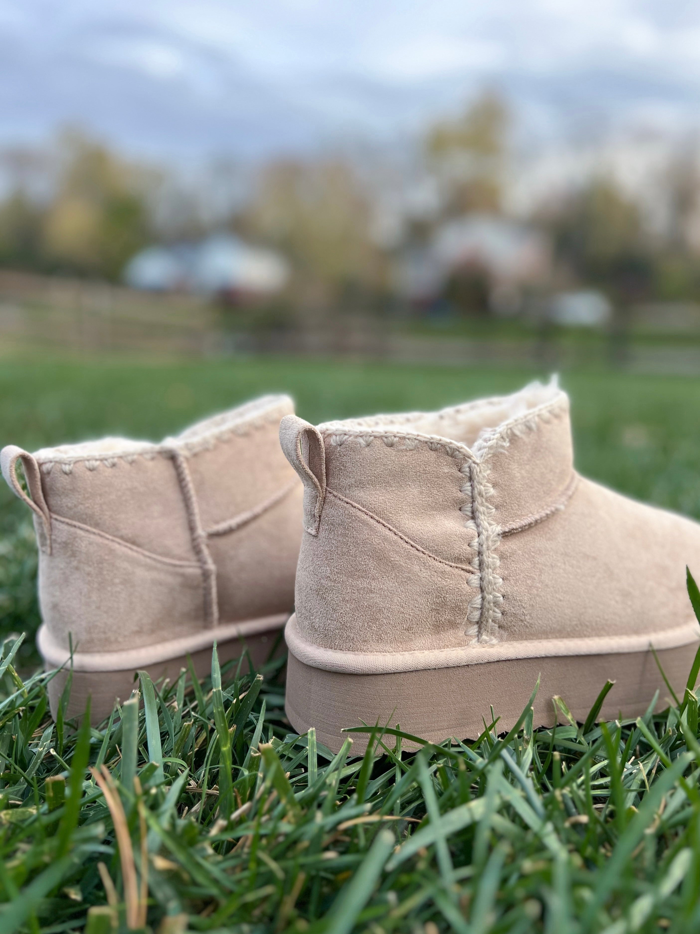 Soda Groove Sherpa Lined Ankle Bootie - Be You Boutique