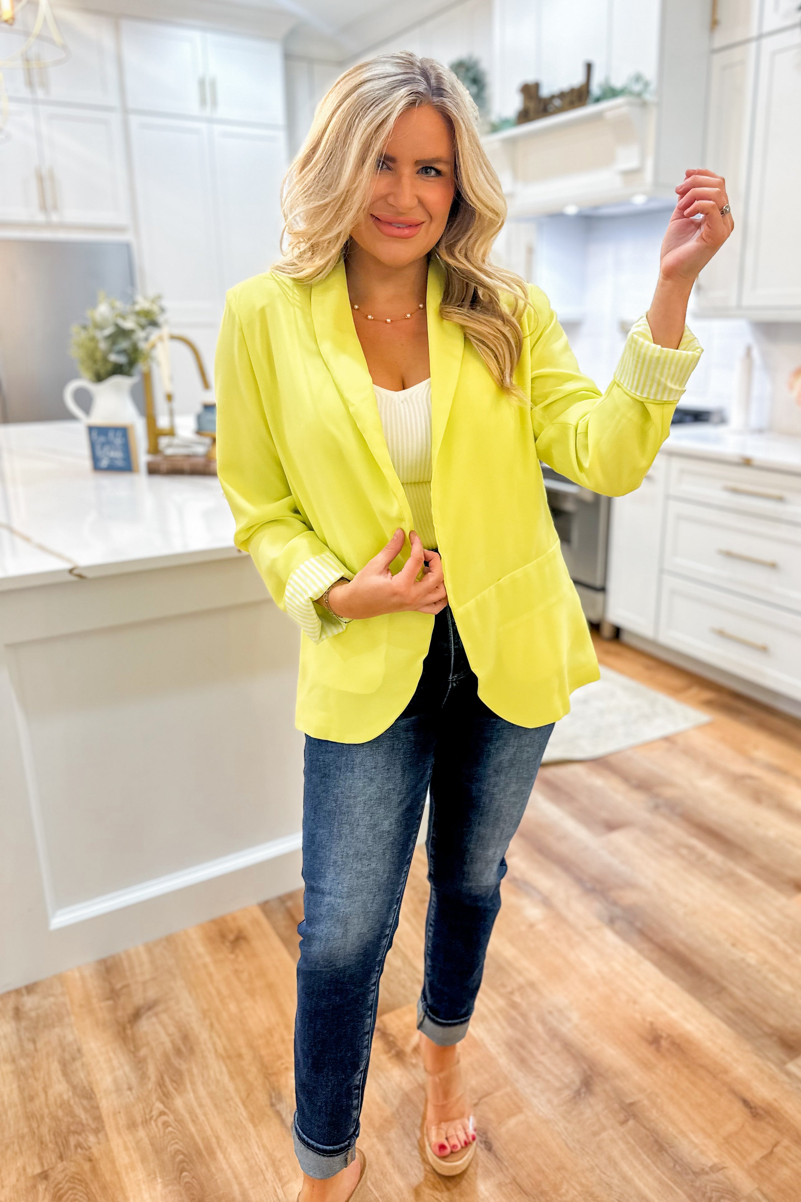 Peyton Long Sleeve Blazer - Be You Boutique