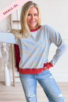 Bethany Striped Long Sleeve Top - Be You Boutique