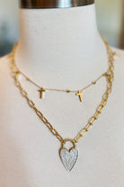 Treasure Jewels Multi Cross Gold Necklace - Be You Boutique