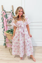Janie Gauze Floral Printed Dress - Be You Boutique