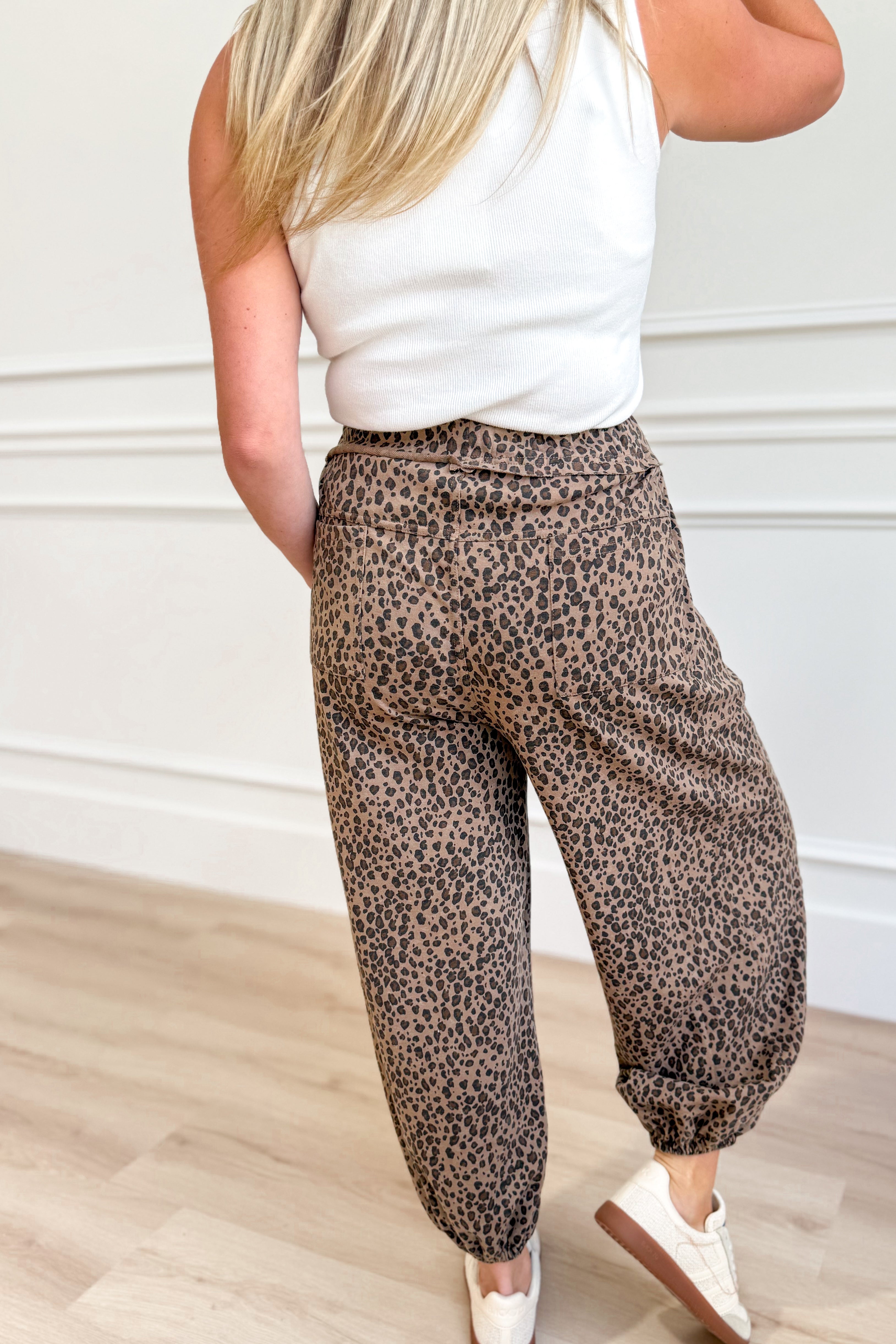 Larry Animal Print Jogger Pant - Be You Boutique
