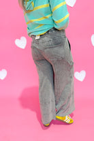 Bradley Mineral Washed Terry Knit Wide Leg Pants [S~3X] - Be You Boutique