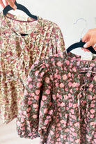 Tina Vintage Floral Pintuck Blouse Top - Be You Boutique