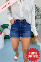 Risen Stan Tummy Control HR Frayed Hem Short - Be You Boutique