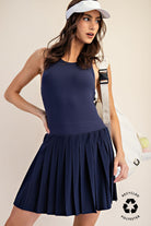 Jenna Recycled Butter Pleated Skortsie - Be You Boutique