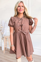 Chelsea Front Bow Detailed Dress - Be You Boutique