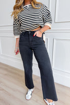 Vervet Xavier high rise wide leg jeans from 146 Core Jeans collection, denim with a relaxed fit and classic wash.