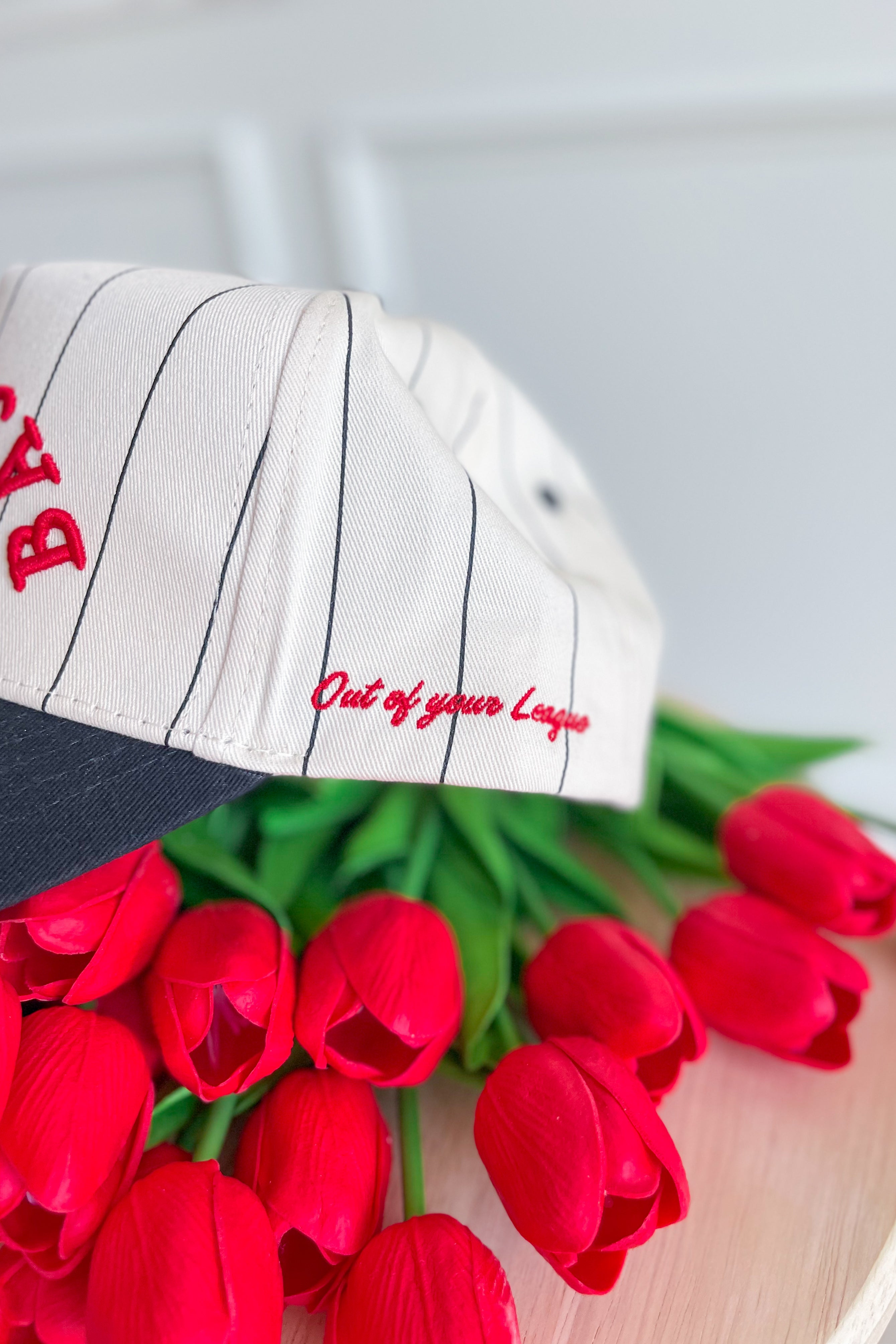 Baseball Red on Black Vintage Trucker Hat by Kenz Kustomz - Be You Boutique