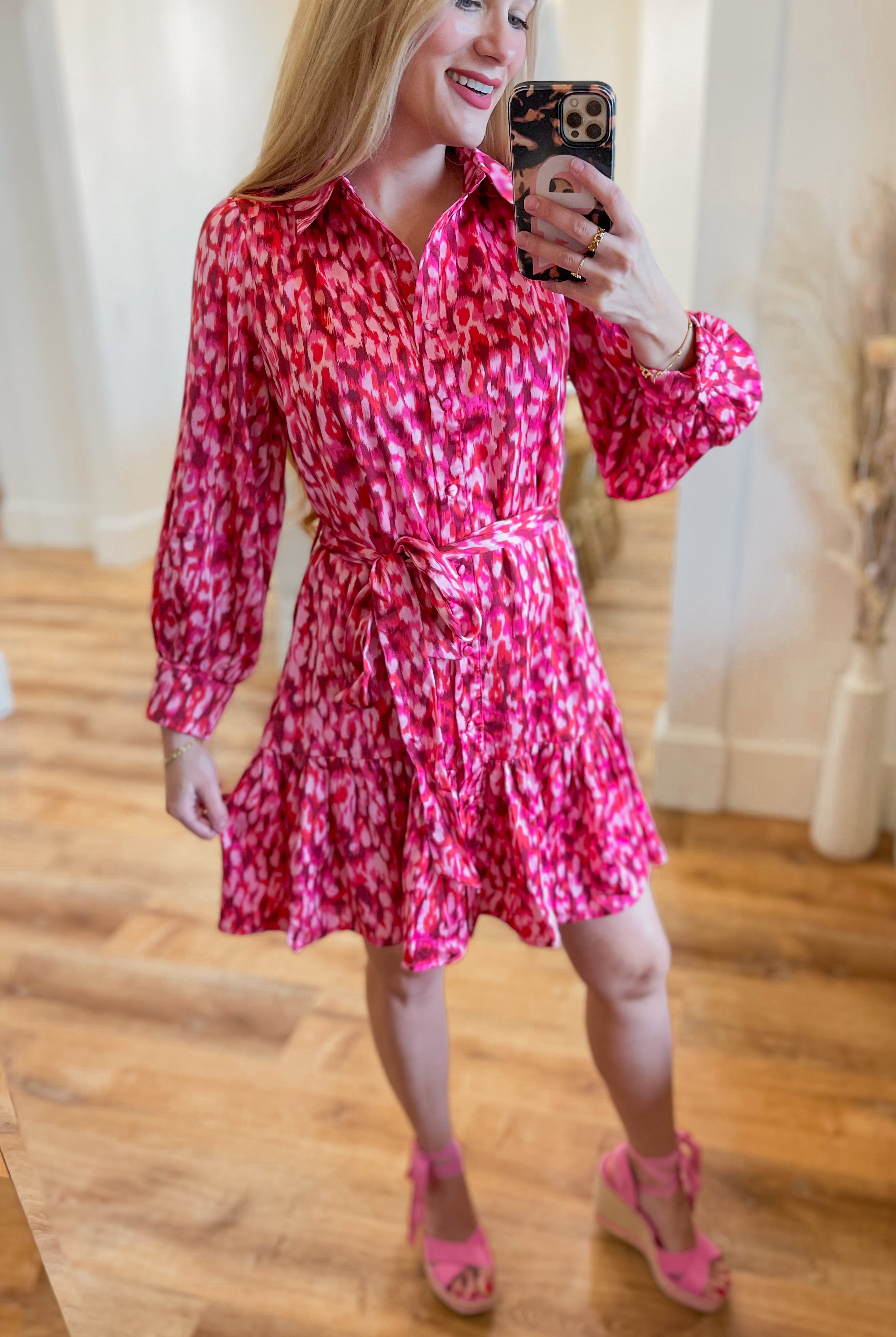 Barry Floral Print Long Sleeve Dress - Be You Boutique